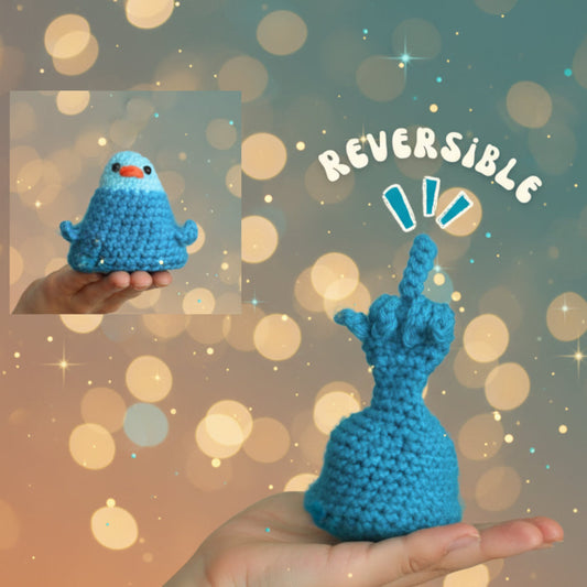 MIDDLE FINGER FLIP THE BIRD CROCHET