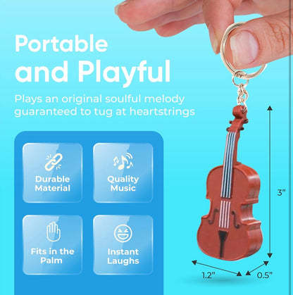World's Smallest Violin Keychain